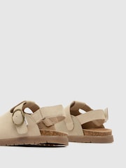 Schuh Trace Buckle Brown Clogs - Image 4 of 4