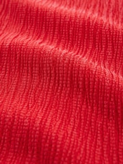 Red Raglan Short Sleeve Textured Top - Image 8 of 8
