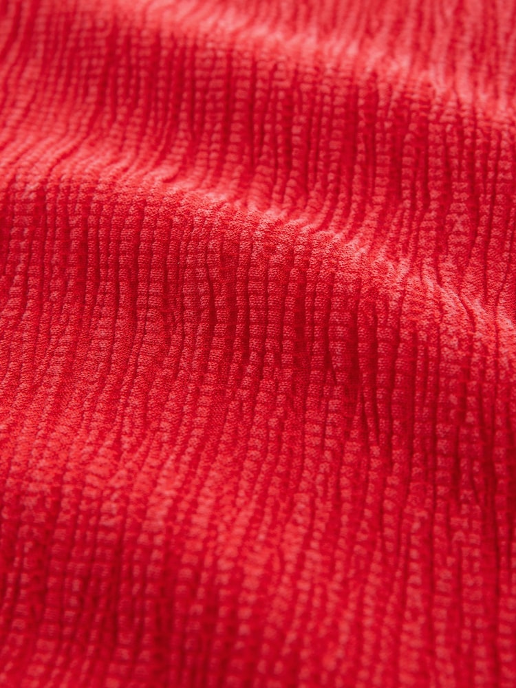 Rojo - Top de manga corta raglán con textura - Imagen 8 de 8 Rojo - Top de manga corta raglán con textura - Imagen 8 de 8