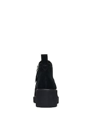 TOMS Maude Mid Wedge Suede Black Boots - Image 6 of 8