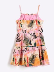 River Island Pink Girls Orchid Tiered Mini Dress - Image 2 of 4
