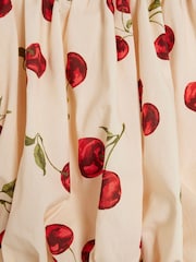 Top de algodón 100 % con diseño abullonado y escote bardot para niñas de River Island - Imagen 3 de 3