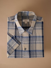 Neutral/Navy Check - Srajca s kratkimi rokavi z vzorcem - Slika 1 iz 3