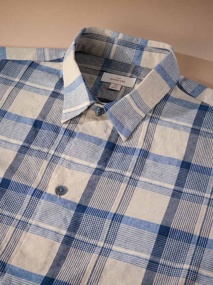 Neutral/Navy Check - Srajca s kratkimi rokavi z vzorcem - Slika 2 iz 3