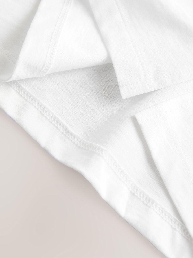 White Short Sleeve Embellished Tennis T-Shirt - Image 8 of 8