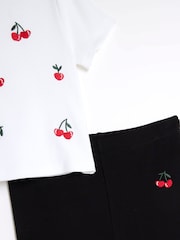 River Island Black Girls 100% Cotton Kickflare Set - Image 5 of 5