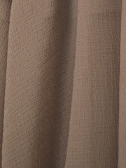 Reiss Mink Neutral Lucie Petite Sheer-Overlay High-Low Shorts - Image 6 of 7