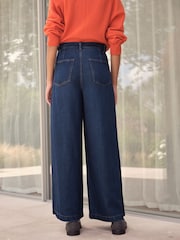 Rinse Blue N. Premium Palazzo Wide Leg Jeans - Image 2 of 14
