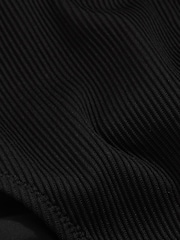 Reiss Black Dee Ribbed Bikini Bottoms - Image 5 of 5