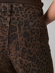 Leopard Print Hourglass Wide Leg Jeans - Image 5 of 8
