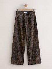 Leopard Print Hourglass Wide Leg Jeans - Image 6 of 8