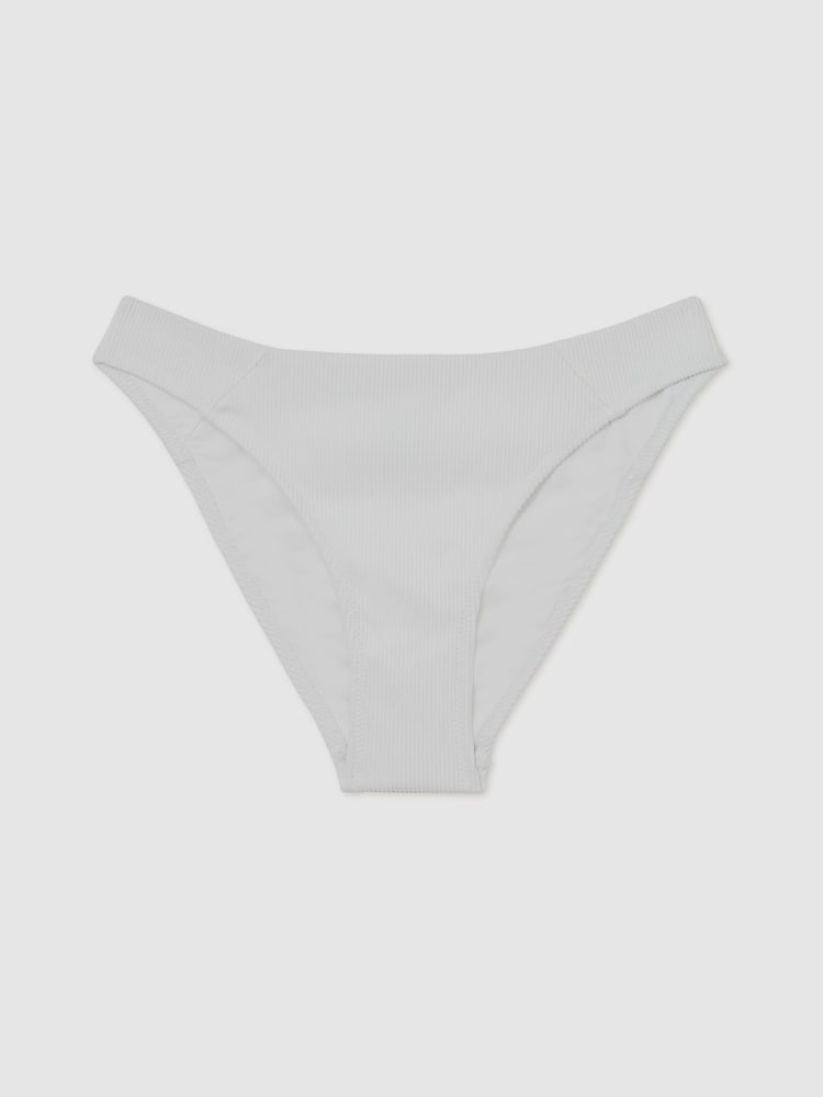 Reiss White Dee Ribbed Bikini Bottoms - Image 2 of 4