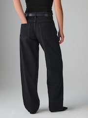 Washed Black Hourglass Baggy Wide Leg Jeans - Image 3 of 4