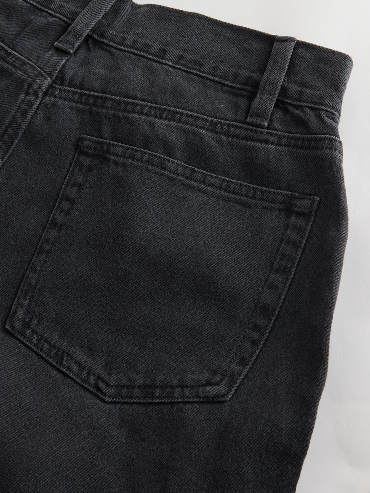 Washed Black Hourglass Baggy Wide Leg Jeans - Image 8 of 8 Washed Black Hourglass Baggy Wide Leg Jeans - Image 8 of 8