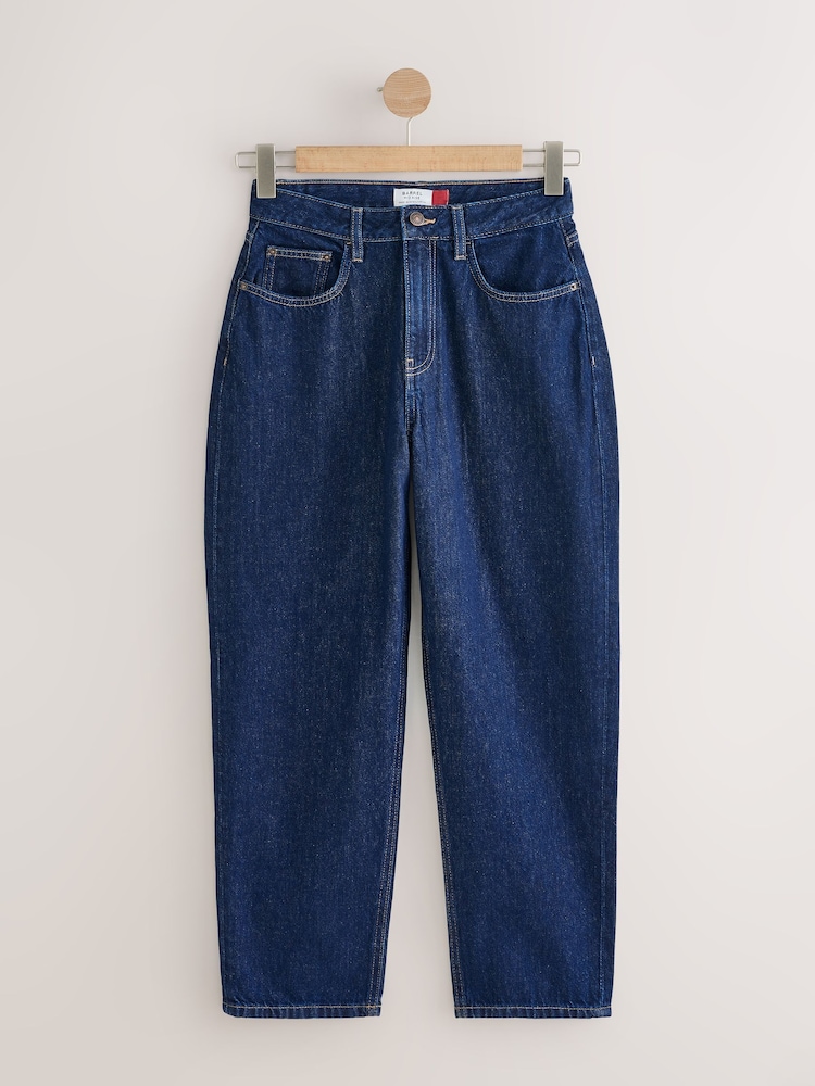 Rinse Blue Hourglass Barrel Leg Jeans - Image 1 of 3