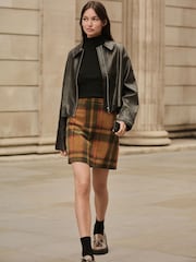 Black Roll Neck Ribbed Jumper With Wool - Image 2 of 8