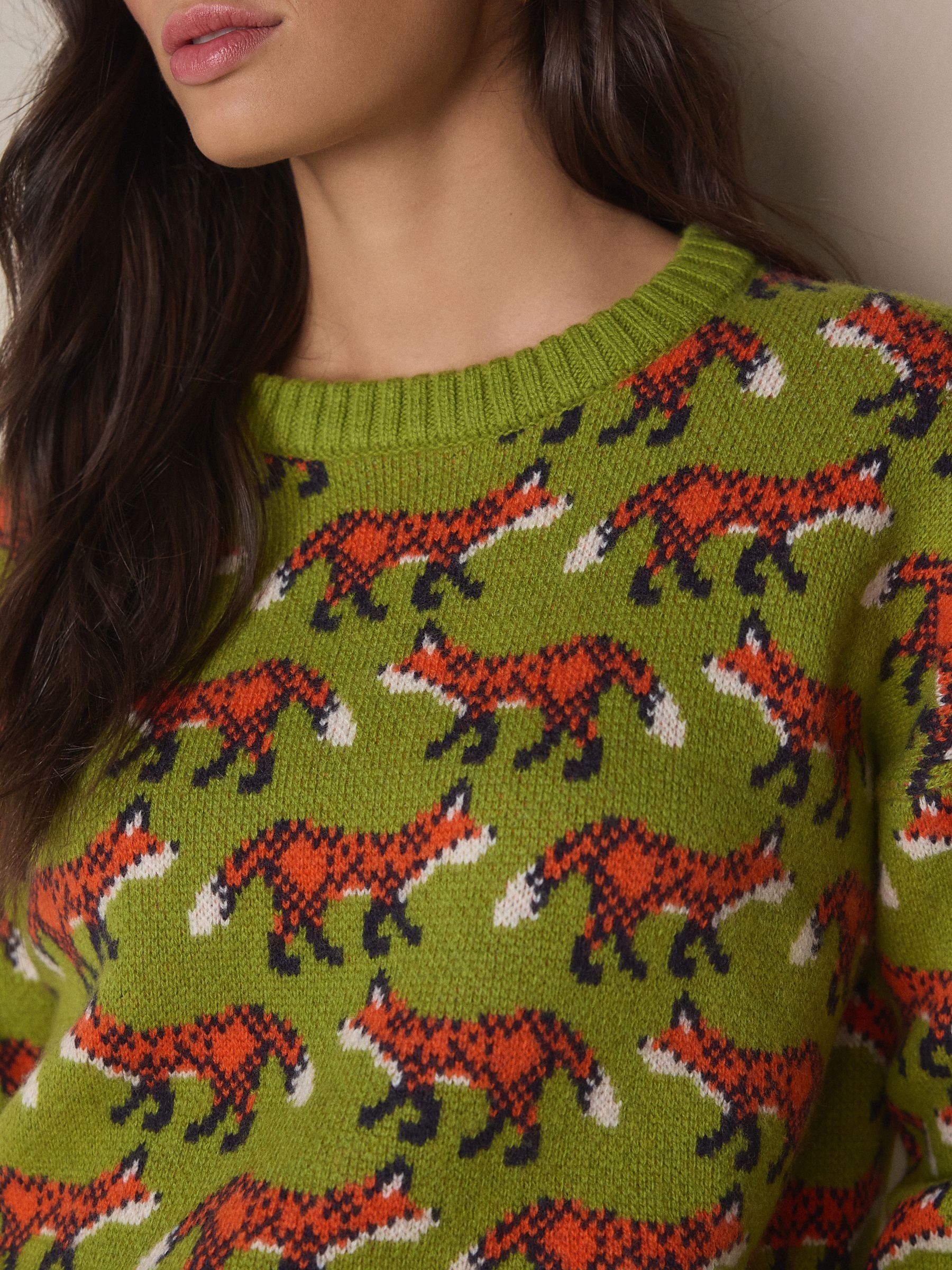 Buy Green Fox 100% Lambswool N.Premium Crew Neck Jumper from Next