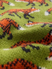 Green Fox 100% Lambswool N.Premium Crew Neck Jumper - Image 8 of 9