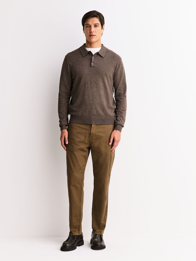 Tan Brown Regular fit Chino - Image 2 of 2