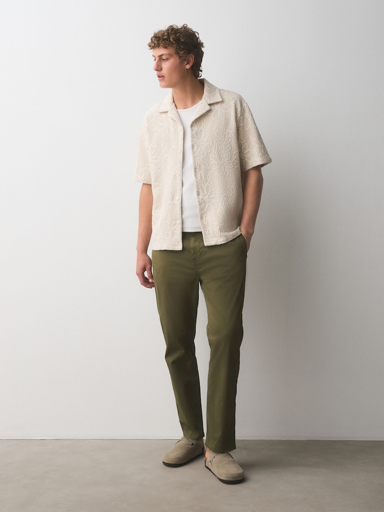 Khaki Green Regular fit Chino - Image 1 of 6