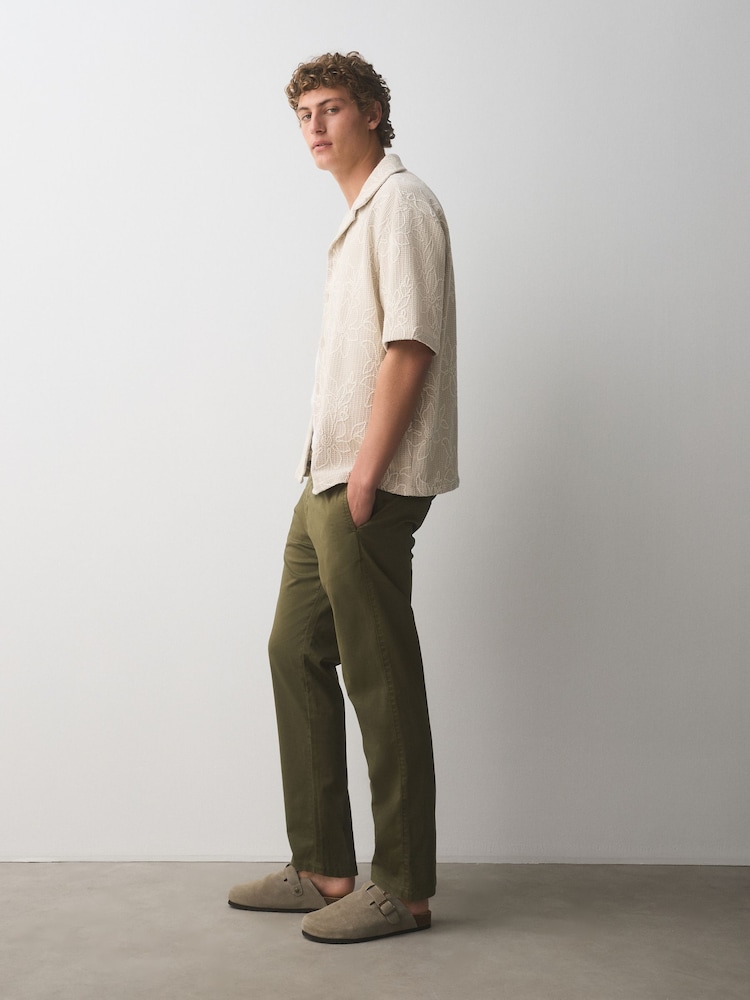Khaki Green Regular fit Chino - Image 2 of 6