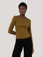 Jigsaw Green Long Sleeve Fine Cotton Baby T-Shirt - Image 1 of 5