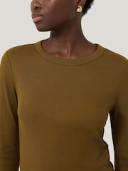 Jigsaw Green Long Sleeve Fine Cotton Baby T-Shirt - Image 2 of 5