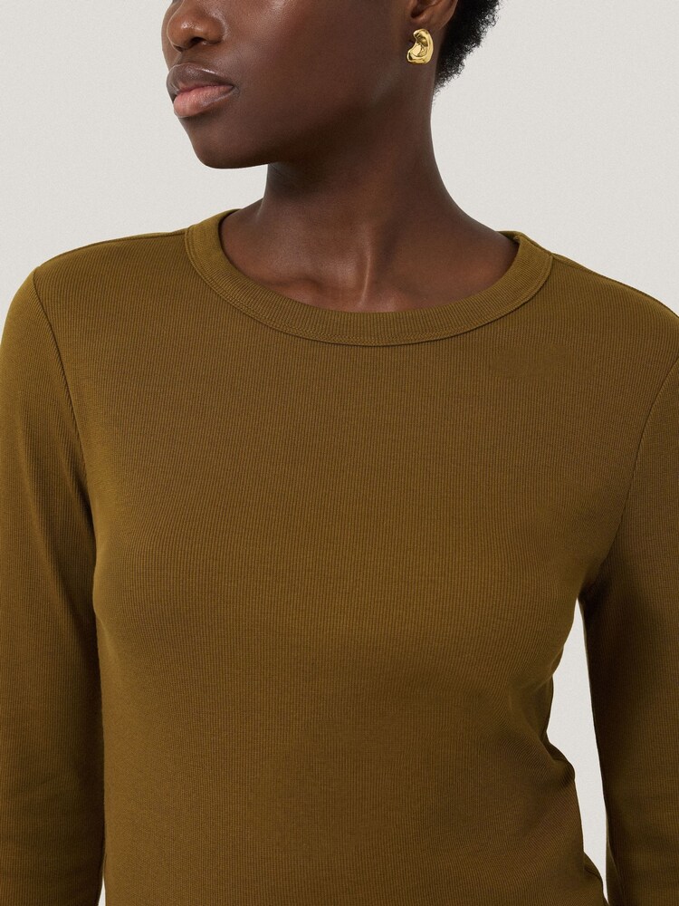 Jigsaw Green Long Sleeve Fine Cotton Baby T-Shirt - Image 2 of 5