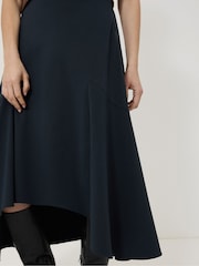 Jigsaw Blue Cotton Seam Detail Skirt - Image 4 of 5