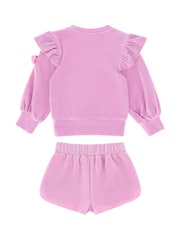 Angels Face Pink Bijou Crystal Top And Short Set - Image 3 of 3