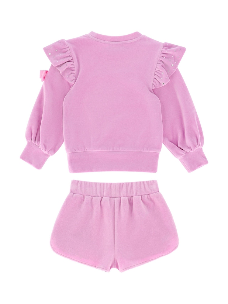 Angels Face Pink Bijou Crystal Top And Short Set - Image 3 of 3