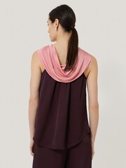Jigsaw Red Viscose Drape Cape Top - Image 5 of 6