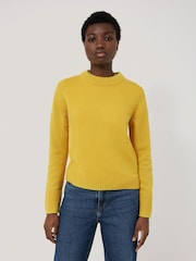 Jigsaw Yellow Wool Cashmere Blend Jumper - Image 1 of 7