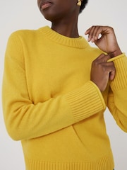 Jigsaw Yellow Wool Cashmere Blend Jumper - Image 2 of 7