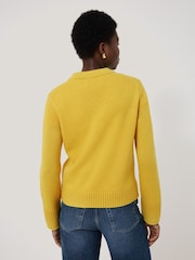 Jigsaw Yellow Wool Cashmere Blend Jumper - Image 5 of 7