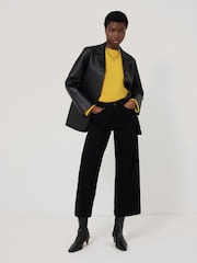 Jigsaw Yellow Wool Cashmere Blend Jumper - Image 6 of 7