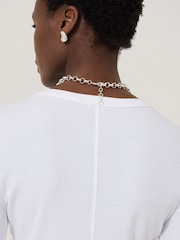 Jigsaw White Long Sleeve Fine Cotton Baby T-Shirt - Image 2 of 6