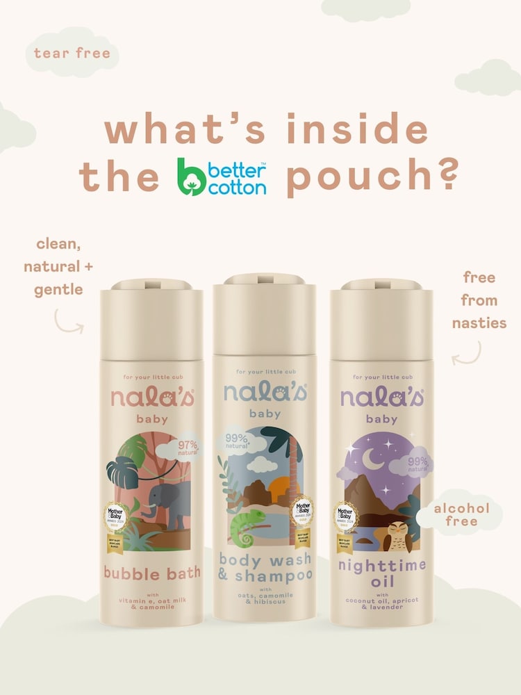 Nala's Baby Original Bathtime Trio 3 x 200ml - Image 2 of 5 Nala's Baby Original Bathtime Trio 3 x 200ml - Image 2 of 5