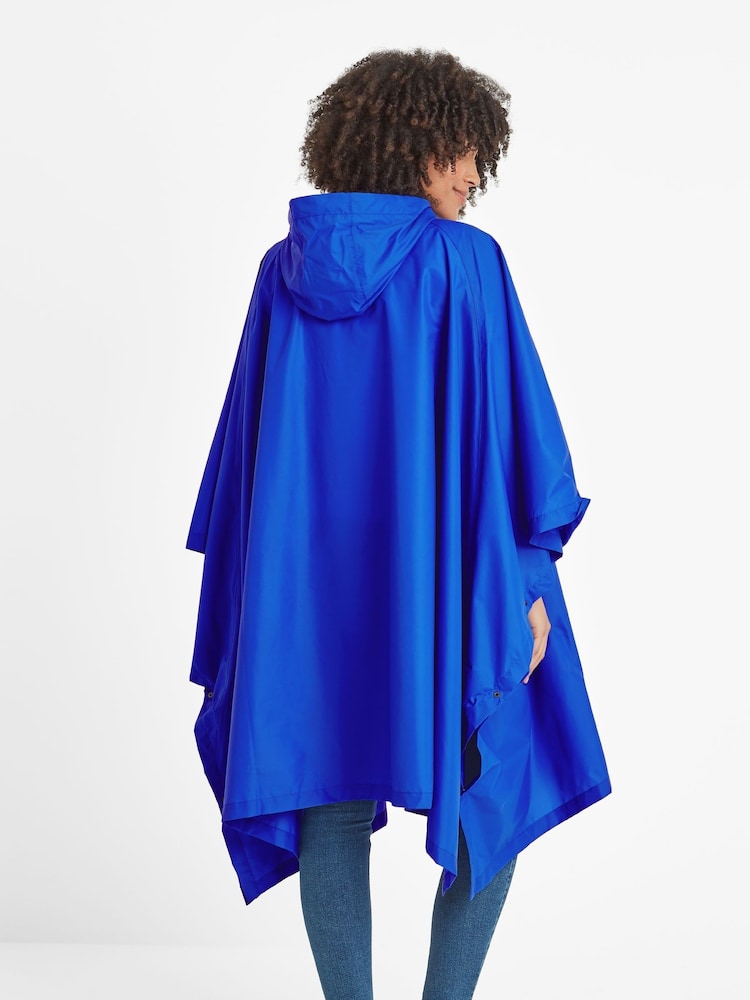 Tog 24 Blue Drench Unisex Poncho Ultra-Marine Blue - Image 2 of 7