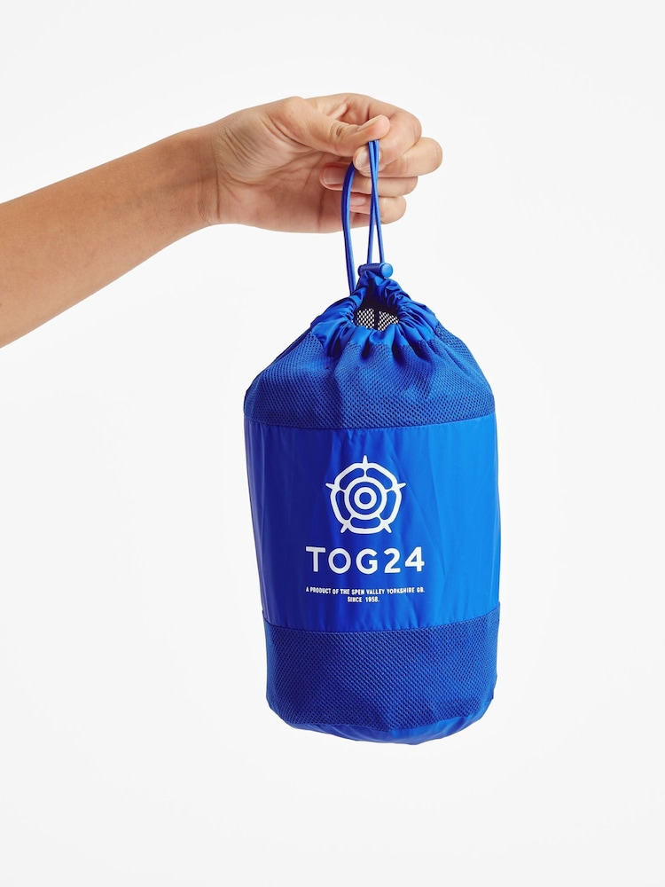 Tog 24 Blue Drench Unisex Poncho Ultra-Marine Blue - Image 7 of 7