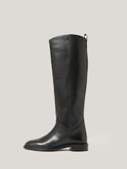 Jigsaw Black Heritage Leather Riding Boots - Image 2 of 6