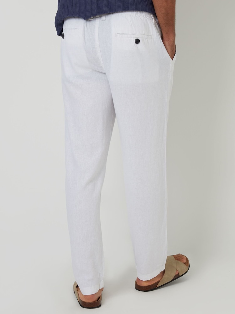 Weiß - Threadbare Hose aus Leinenmischung - Bild 2 von 5 Weiß - Threadbare Hose aus Leinenmischung - Bild 2 von 5