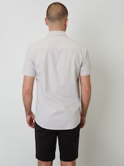 Threadbare Natural Oxford Short Sleeve Shirt - Image 2 of 4