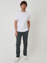 Threadbare Grey Cargo Style Trousers - Image 3 of 4