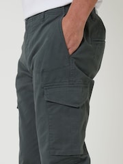 Threadbare Grey Cargo Style Trousers - Image 4 of 4