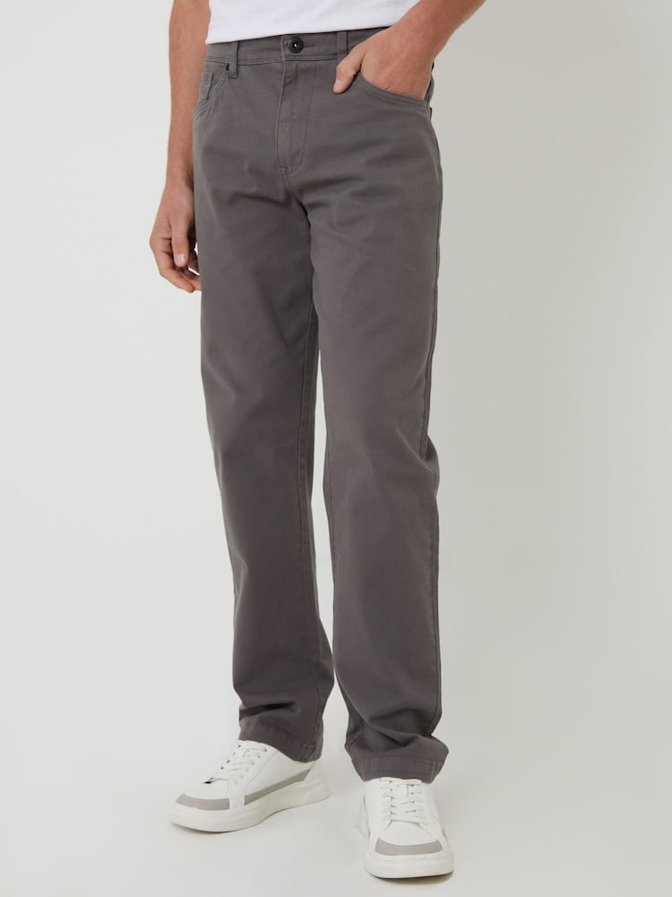 Grau - Threadbare Straight Leg Jeans With Stretch - Bild 1 von 5