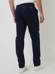 Threadbare Navy Elasticated Waist Regular Fit Chino Trousers - Image 2 of 4