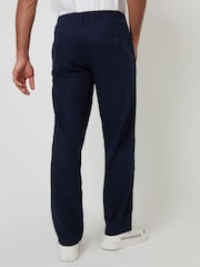 Threadbare Navy Linen Blend Trousers - Image 2 of 5