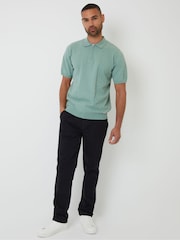 Threadbare Black Elasticated Waist Regular Fit Chino Trousers - Image 3 of 5