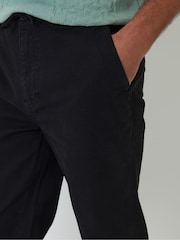 Threadbare Black Elasticated Waist Regular Fit Chino Trousers - Image 4 of 5